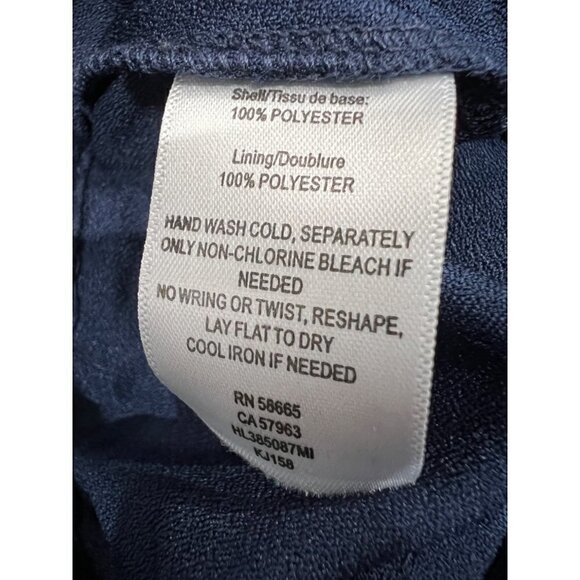 NWT Chelsea28 Size XS Tie Strap Lace Mix Dress Navy Sapphire MSRP $159 - Picture 9 of 14